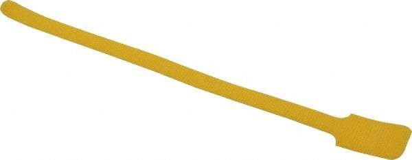 SpeedTech - 11" Long Yellow Nylon & Polyethylene Hook & Loop Strap - 40 Lb Tensile Strength - USA Tool & Supply