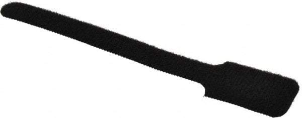 SpeedTech - 6" Long Black Nylon & Polyethylene Hook & Loop Strap - 40 Lb Tensile Strength - USA Tool & Supply