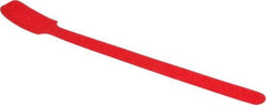 SpeedTech - 8" Long Red Nylon & Polyethylene Hook & Loop Strap - 40 Lb Tensile Strength - USA Tool & Supply