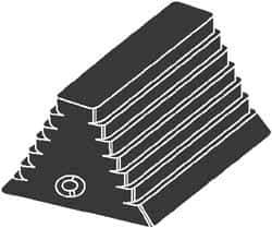 NMC - 10" Wide x 6" High x 8" Deep, Rubber Wheel Chock - USA Tool & Supply