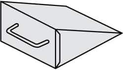 NMC - 10" Wide x 6" High x 8" Deep, Steel Wheel Chock - USA Tool & Supply