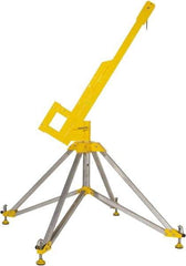 Gemtor - Confined Space Entry & Retrieval Bases & Booms Type: Portable Quadpod w/Rotating Boom Maximum Height (Inch): 90 - USA Tool & Supply