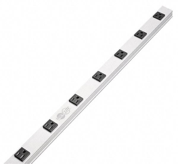 Tripp-Lite - 12 Outlets, 120 Volts, 15 Amps, 15' Cord, Power Outlet Strip - Raceway Mount, 5-15P NEMA Configuration, 36" Strip, cUL Listed, UL1363 - USA Tool & Supply