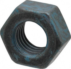 Value Collection - M8x1.25 Metric Coarse Steel Right Hand Hex Nut - 13mm Across Flats, 6.5mm High, Metric Blue Finish - USA Tool & Supply