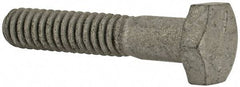 Armor Coat - 1/4-20 UNC, 1-1/4" Length Under Head Hex Head Cap Screw - Partially Threaded, Grade 8 Steel, 7/16" Hex - USA Tool & Supply