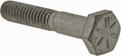 Armor Coat - 1/4-20 UNC, 1-1/2" Length Under Head Hex Head Cap Screw - Partially Threaded, Grade 8 Steel, 7/16" Hex - USA Tool & Supply