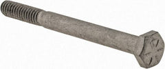 Armor Coat - 1/4-20 UNC, 2-3/4" Length Under Head Hex Head Cap Screw - Partially Threaded, Grade 8 Steel, 7/16" Hex - USA Tool & Supply