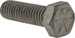 Armor Coat - 3/8-16 UNC, 1-1/4" Length Under Head Hex Head Cap Screw - Fully Threaded, Grade 8 Steel, 9/16" Hex - USA Tool & Supply