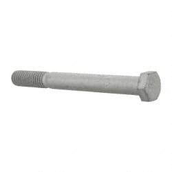 Armor Coat - 3/8-16 UNC, 3-1/2" Length Under Head Hex Head Cap Screw - Partially Threaded, Grade 8 Steel, 9/16" Hex - USA Tool & Supply