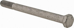 Armor Coat - 3/8-16 UNC, 4-1/2" Length Under Head Hex Head Cap Screw - Partially Threaded, Grade 8 Steel, 9/16" Hex - USA Tool & Supply