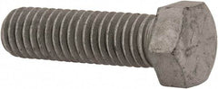 Armor Coat - 7/16-14 UNC, 1-1/2" Length Under Head Hex Head Cap Screw - Fully Threaded, Grade 8 Steel, 5/8" Hex - USA Tool & Supply
