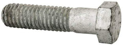 Armor Coat - 7/16-14 UNC, 1-3/4" Length Under Head Hex Head Cap Screw - Partially Threaded, Grade 8 Steel, 5/8" Hex - USA Tool & Supply