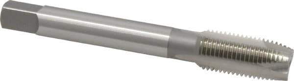 OSG - M12x1.25 Metric Fine, 3 Flute, Bright Finish, High Speed Steel Spiral Point Tap - Plug Chamfer, Right Hand Thread, 3-3/8" OAL, 1-21/32" Thread Length, 0.367" Shank Diam, Series 142 - Exact Industrial Supply