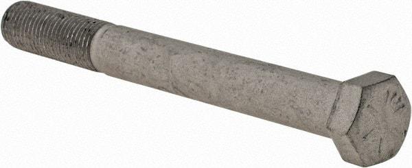 Armor Coat - 7/16-20 UNF, 4" Length Under Head Hex Head Cap Screw - Partially Threaded, Grade 8 Steel, 5/8" Hex - USA Tool & Supply