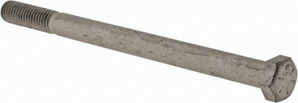Armor Coat - 1/2-13 UNC, 7" Length Under Head Hex Head Cap Screw - Partially Threaded, Grade 8 Steel, 3/4" Hex - USA Tool & Supply