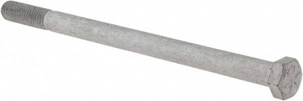 Armor Coat - 1/2-13 UNC, 8" Length Under Head Hex Head Cap Screw - Partially Threaded, Grade 8 Steel, 3/4" Hex - USA Tool & Supply
