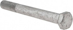 Armor Coat - 1/2-20 UNF, 4-1/2" Length Under Head Hex Head Cap Screw - Partially Threaded, Grade 8 Steel, 3/4" Hex - USA Tool & Supply
