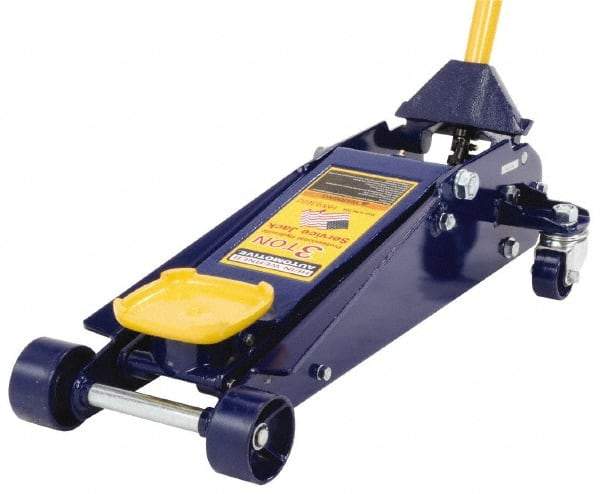 Omega Lift Equipment - 3 Ton Capacity Service Floor Jack - 4 to 23" High - USA Tool & Supply