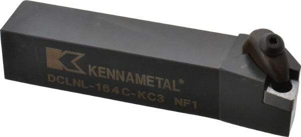 Kennametal - DCLN, Left Hand Cut, 5° Lead Angle, 1" Shank Height x 1" Shank Width, Negative Rake Indexable Turning Toolholder - 5" OAL, CN..43. Insert Compatibility, Series Kenclamp - USA Tool & Supply