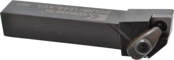 Kennametal - DCLN, Right Hand Cut, 5° Lead Angle, 3/4" Shank Height x 3/4" Shank Width, Negative Rake Indexable Turning Toolholder - 4-1/2" OAL, CN..43. Insert Compatibility, Series Kenclamp - USA Tool & Supply