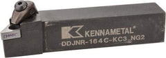 Kennametal - DDJN, Right Hand Cut, 3° Lead Angle, 1" Shank Height x 1" Shank Width, Negative Rake Indexable Turning Toolholder - 5" OAL, DN..43. Insert Compatibility, Series Kenclamp - USA Tool & Supply