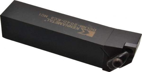Kennametal - DCLN, Right Hand Cut, 5° Lead Angle, 1-1/4" Shank Height x 1-1/4" Shank Width, Negative Rake Indexable Turning Toolholder - 6" OAL, CN..43. Insert Compatibility, Series Kenclamp - USA Tool & Supply