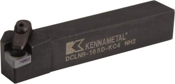 Kennametal - DCLN, Right Hand Cut, 5° Lead Angle, 1" Shank Height x 1" Shank Width, Negative Rake Indexable Turning Toolholder - 6" OAL, CN..54. Insert Compatibility, Series Kenclamp - USA Tool & Supply