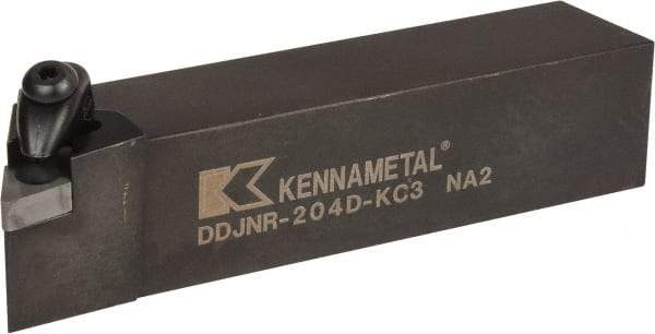 Kennametal - DDJN, Right Hand Cut, 3° Lead Angle, 1-1/4" Shank Height x 1-1/4" Shank Width, Negative Rake Indexable Turning Toolholder - 6" OAL, DN..43. Insert Compatibility, Series Kenclamp - USA Tool & Supply