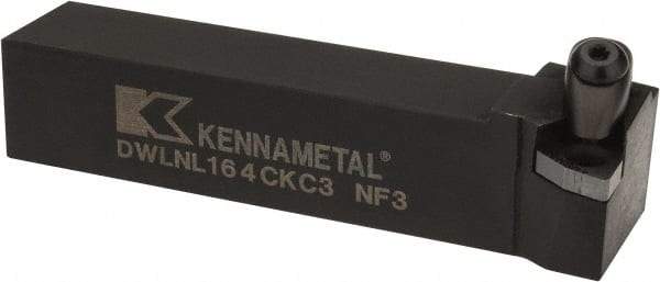 Kennametal - DWLN, Left Hand Cut, 5° Lead Angle, 1" Shank Height x 1" Shank Width, Negative Rake Indexable Turning Toolholder - 5" OAL, WN..43. Insert Compatibility, Series Kenclamp - USA Tool & Supply