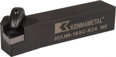 Kennametal - DCLN, Right Hand Cut, 5° Lead Angle, 1" Shank Height x 1" Shank Width, Negative Rake Indexable Turning Toolholder - 5" OAL, CN..54. Insert Compatibility, Series Kenclamp - USA Tool & Supply