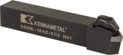 Kennametal - DSSN, Left Hand Cut, 45° Lead Angle, 1" Shank Height x 1" Shank Width, Negative Rake Indexable Turning Toolholder - 6" OAL, SN..43. Insert Compatibility, Series Kenclamp - USA Tool & Supply