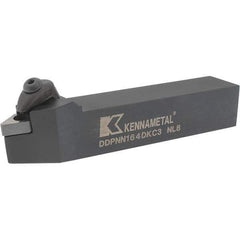 Kennametal - DDPN, Neutral Cut, 0° Lead Angle, 1" Shank Height x 1" Shank Width, Negative Rake Indexable Turning Toolholder - 6" OAL, DN..43. Insert Compatibility, Series Kenclamp - USA Tool & Supply