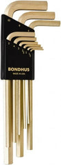 Bondhus - Hex Key Sets Tool Type: Hex Handle Type: L-Key Long Arm - USA Tool & Supply