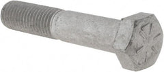 Armor Coat - 3/4-10 UNC, 4" Length Under Head Hex Head Cap Screw - Partially Threaded, Grade 8 Steel, 1-1/8" Hex - USA Tool & Supply