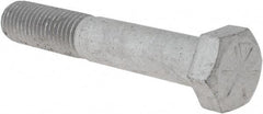 Armor Coat - 3/4-10 UNC, 4-1/2" Length Under Head Hex Head Cap Screw - Partially Threaded, Grade 8 Steel, 1-1/8" Hex - USA Tool & Supply