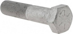 Armor Coat - 3/4-16 UNF, 3-1/2" Length Under Head Hex Head Cap Screw - Partially Threaded, Grade 8 Steel, 1-1/8" Hex - USA Tool & Supply