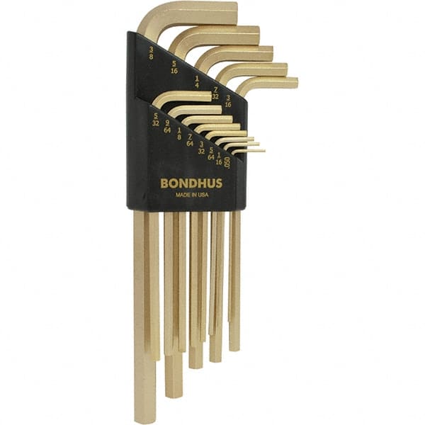 Bondhus - Hex Key Sets Tool Type: Hex Handle Type: L-Key Long Arm - USA Tool & Supply