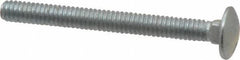 Value Collection - 1/4-20 UNC 2-1/2" Length Under Head, Standard Square Neck, Carriage Bolt - Grade 5 Steel, Zinc-Plated Finish - USA Tool & Supply