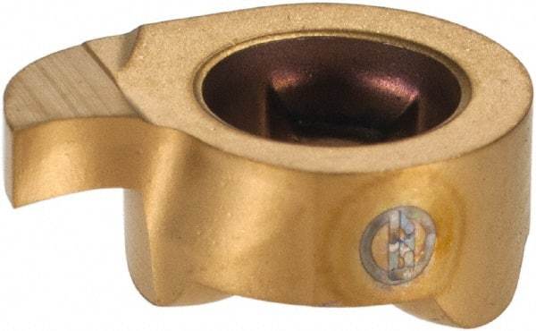 Iscar - 11170005GIQR Grade IC528, 1.7mm Cutting Width Carbide Grooving Insert - 2.31mm Max Depth of Cut, Right Hand, 0.05mm Corner Radius, TiCN Finish - USA Tool & Supply