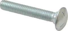 Value Collection - 5/16-18 UNC 2" Length Under Head, Standard Square Neck, Carriage Bolt - Grade 5 Steel, Zinc-Plated Finish - USA Tool & Supply