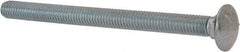 Value Collection - 3/8-16 UNC 5" Length Under Head, Standard Square Neck, Carriage Bolt - Grade 5 Steel, Zinc-Plated Finish - USA Tool & Supply