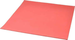 Made in USA - 12" Long, 12" Wide, 1/8" Thick, Buna-N Rubber Foam Sheet - 50 to 60 Durometer, Red, -20 to 180°F, 1,000 to 1,200 psi Tensile Strength, Stock Length - USA Tool & Supply