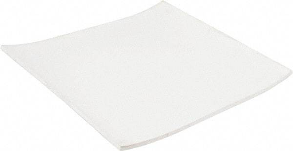 Made in USA - 12" Long, 12" Wide, 3/16" Thick, Neoprene Rubber Foam Sheet - 50 to 60 Durometer, White, -20 to 170°F, 900 psi Tensile Strength, Stock Length - USA Tool & Supply