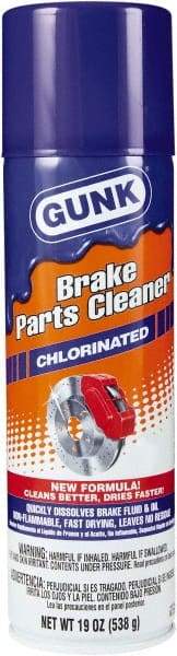 Gunk - Chlorinated Brake Parts Cleaner - 19 oz Aerosol Can - USA Tool & Supply