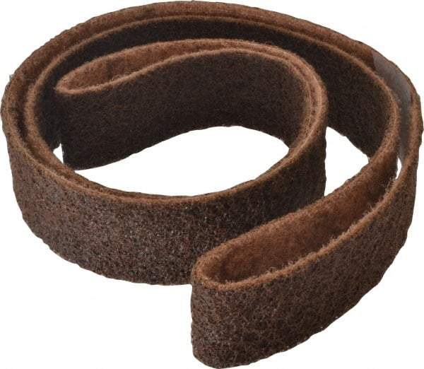 3M - 2" Wide x 72" OAL, Aluminum Oxide Abrasive Belt - Aluminum Oxide, Coarse, Nonwoven, Series SC-BS - USA Tool & Supply