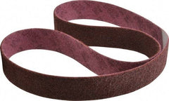 3M - 2" Wide x 60" OAL, Aluminum Oxide Abrasive Belt - Aluminum Oxide, Medium, Nonwoven, Series SC-BL - USA Tool & Supply