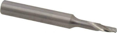 Onsrud - 1/8" Cutting Diam x 1/4" Length of Cut, 1 Flute, Upcut Spiral Router Bit - Uncoated, Right Hand Cut, Solid Carbide, 2" OAL x 1/4" Shank Diam, Single Edge, 21° Helix Angle - USA Tool & Supply