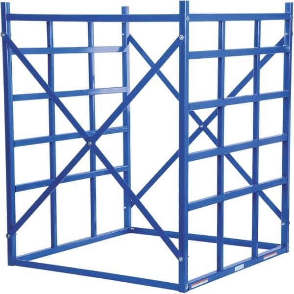 Vestil - 48" Wide, 60" High, Open Shelving Long Bar Pigeon Hole Rack - Steel, 48" Deep - USA Tool & Supply
