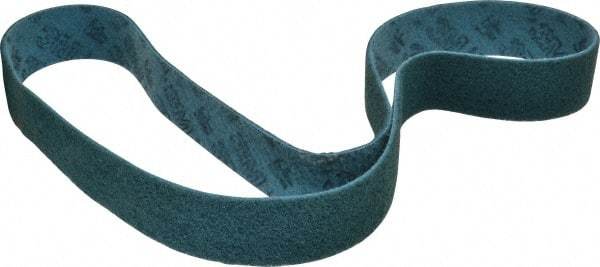 3M - 2" Wide x 60" OAL, Aluminum Oxide Abrasive Belt - Aluminum Oxide, Very Fine, Nonwoven, Series SC-BL - USA Tool & Supply