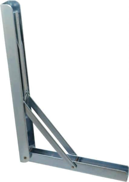 Knape & Vogt - 750 Lb Capacity, Anachrome Steel Coated, Shelf Bracket - 12" Long, 0.5906" Wide - USA Tool & Supply